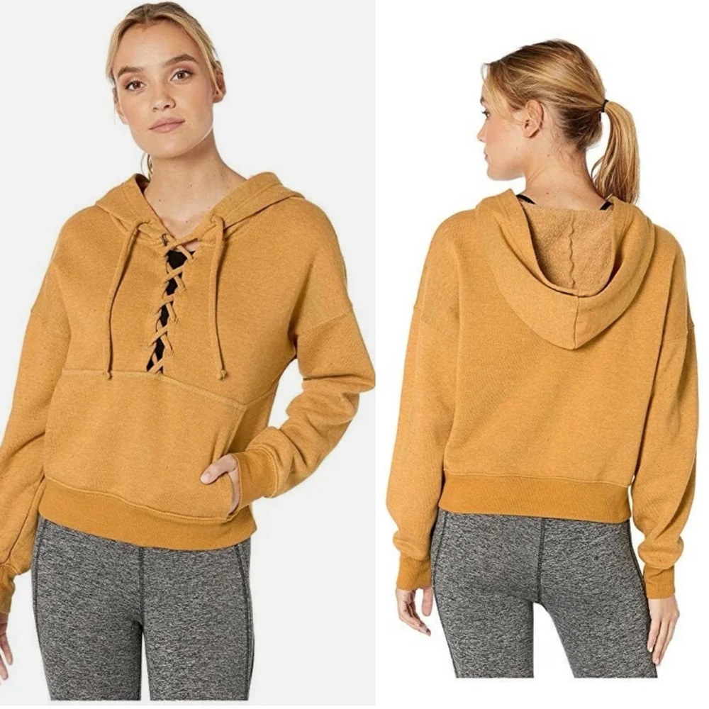 FP Movement by Free People Womens Believe It Cozy Comfy Hoodie Meadow Sweet
